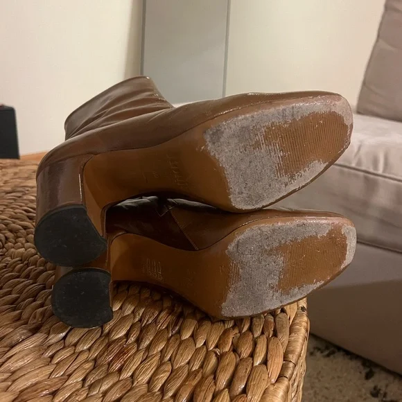 Rouje Celeste Chestnut Heeled Boots, Size 40 - Picture 4 of 5